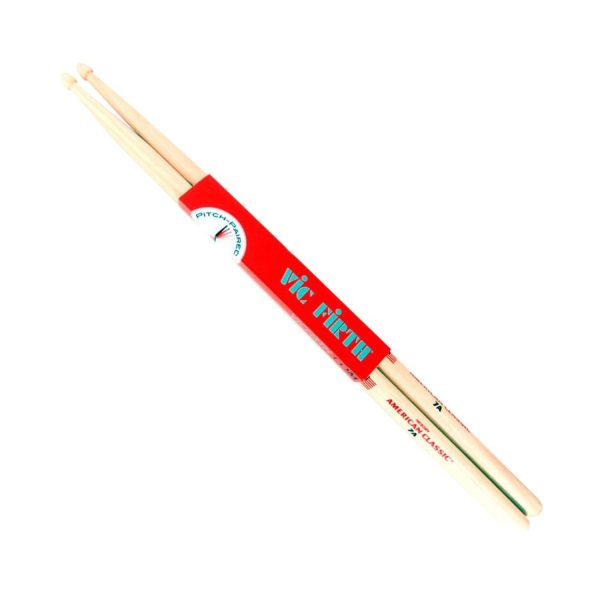Vic Firth 7A Baquetas American Punta Madera Natural Madera