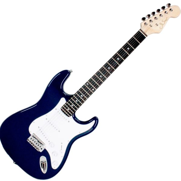 Gsw E10 Guitarra electrica Stratocaster Sss Azul