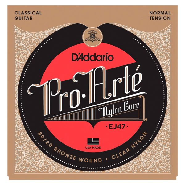 D'Addario EJ47 Encordado Guitarra clasica Nylon Tension normal
