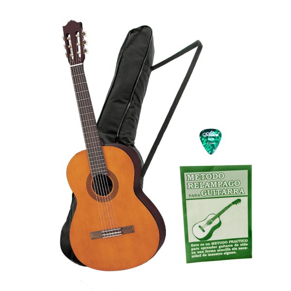 Yamaha C70 Combo Guitarra Acustica Accesorios Natural