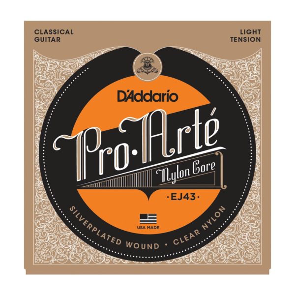 D'Addario EJ43 Encordado Guitarra clasica Nylon Tension ligera