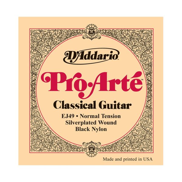 Encordado D'Addario EJ49 Guitarra clasica Nylon Tension normal
