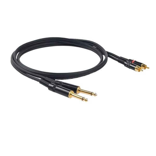 Proel DH535LU5 Cable 2 Plug Mono 14 2Rca 5M