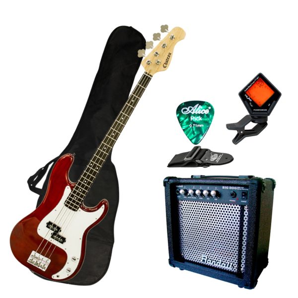 Combo Chateau DQ Bajo Electrico Amplificador Vinotinto