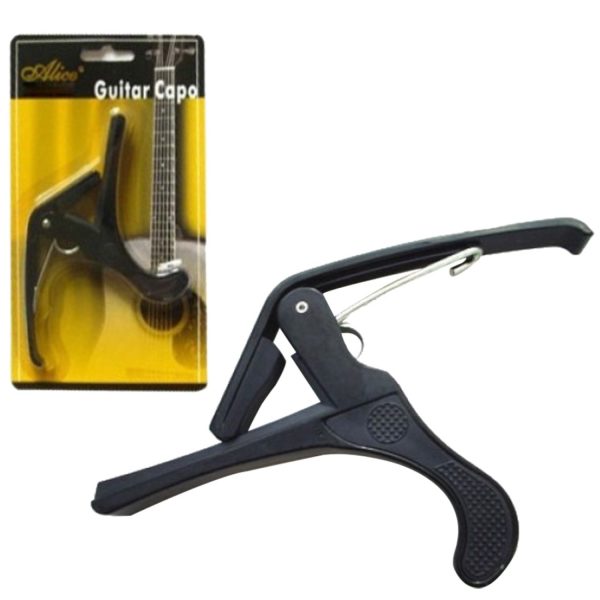 Capodastro Alice A007C Pinza Resorte Negro