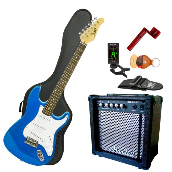 Combo Guitarra I60 ER electrica Stratocaster Azul