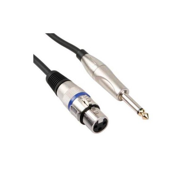 Cable Zuinsai ZSENEW6 Micrófono XLR / 6.3 Negro 6M