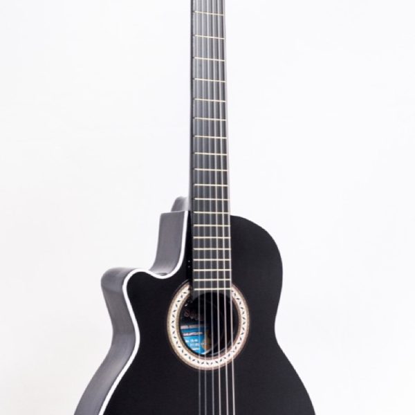 Guitarra Bucaramanga ZBK Acustica Zurda Boquete Negro