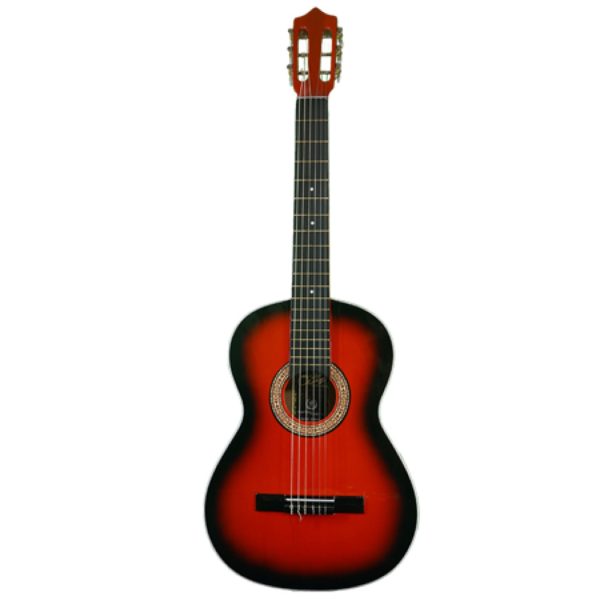 Guitarra Bucaramanga ZRD Acustica Zurda Boquete Rojo