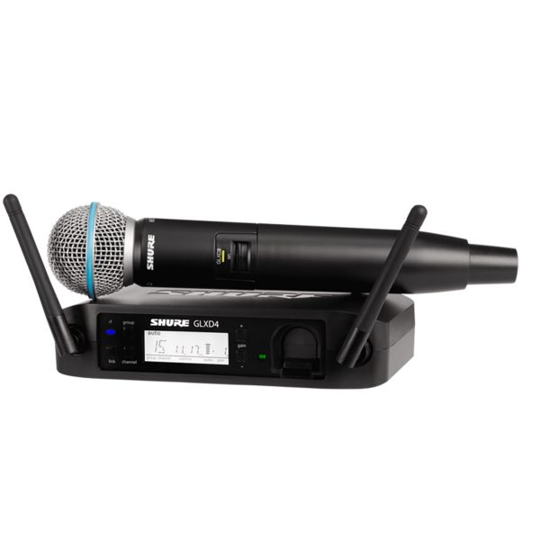 Micrófono Shure GLXD24/B58 De mano Beta 58 Inalámbrico