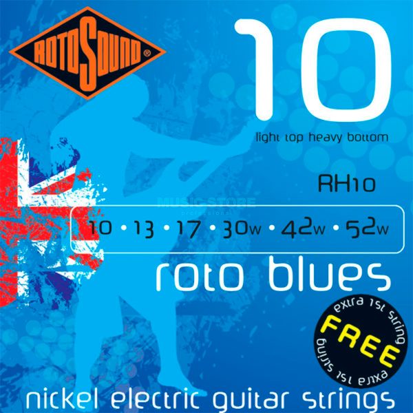 Encordado Rotosound RH10F Guitarra electrica Roto blue