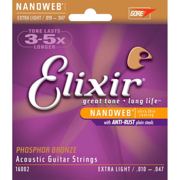 Elixir 16002 Encordado Guitarra Electroacustica