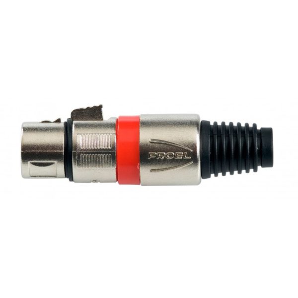 Proel XLR3FVPRORD Conector XLR Aereo 3 Polos