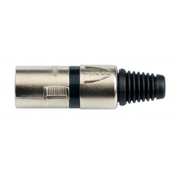 Proel XLR3MVPROBK Conector XLR Aereo Macho 3 Polos