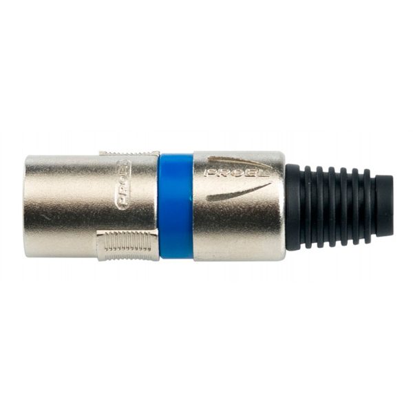Proel XLR3MVPROBL Conector XLR Aereo Macho 3 Polos