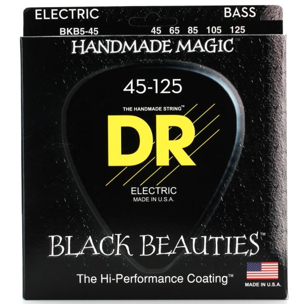 Dr BKB545 Encordado Bajo electrico Negro 5C