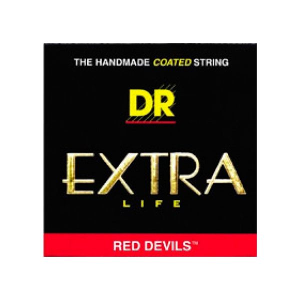 Dr RDE9 Encordado Guitarra electrica Red Devils Rojo