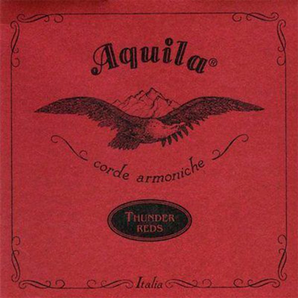Encordado Aquila 805241000000000000 ukelele bajo Thunder Red