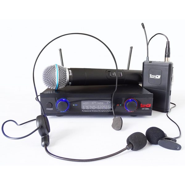 Micrófono Pro dj UHF-32HL Inalámbrico solapa diadema