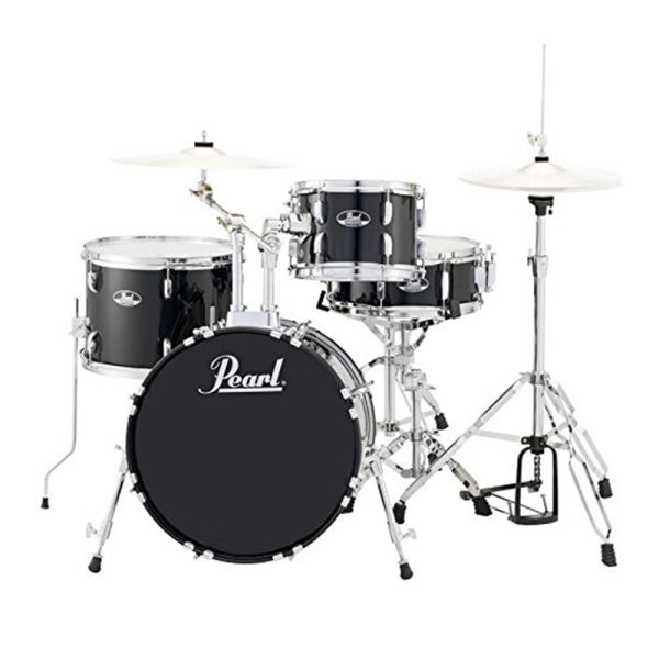 Bateria Pearl RS584/C-31 platillos bases silla Negro 4Pz