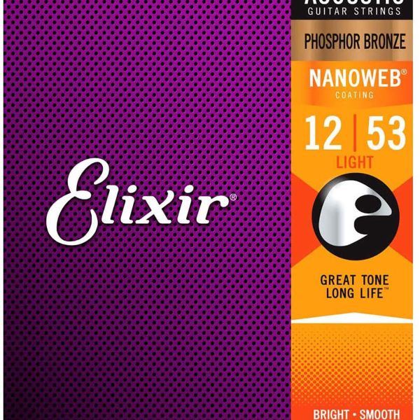 Elixir 16052 Encordado guitarra electroacustica .12P