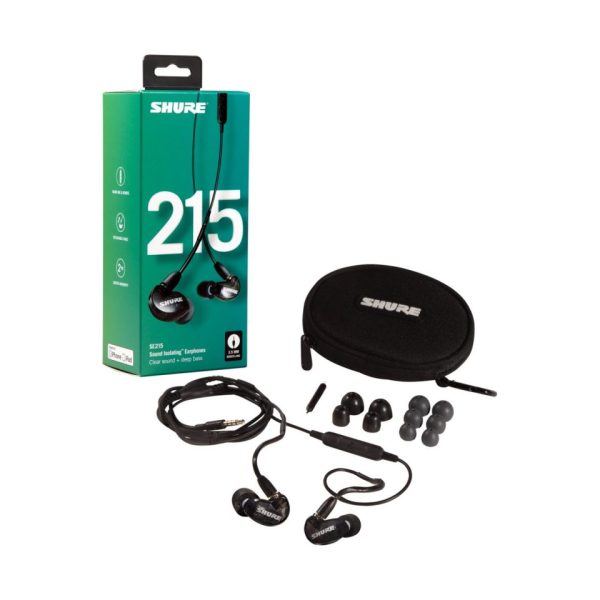 Shure SE215-K-UNI Audífonos Micrófono iOS Android Negro