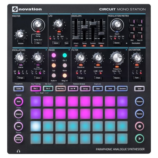 Sintetizador Novation Circuit Mono Station Secuenciador