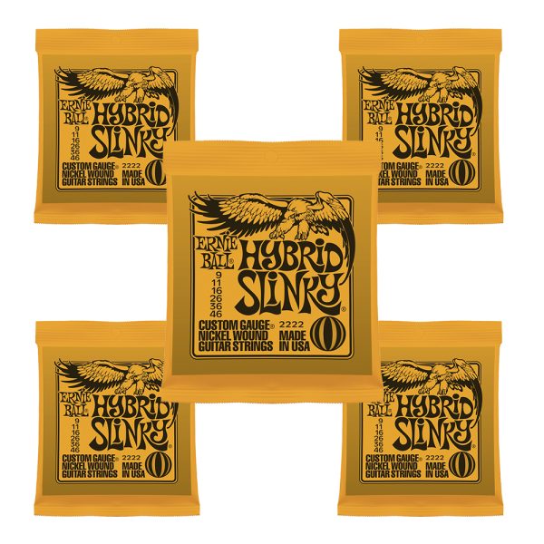 Combo Encordado Ernie Ball 2222 guitarra x 5 unidades