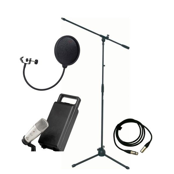 Combo Micrófono Behringer C1 Condensador + filtro base
