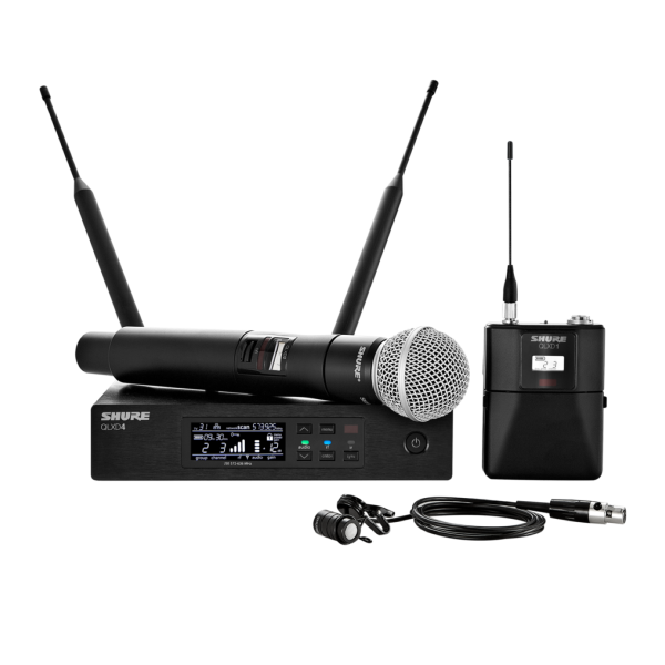 Micrófonos Shure QLXD124/85-J50 Mano solapa Inalámbrico