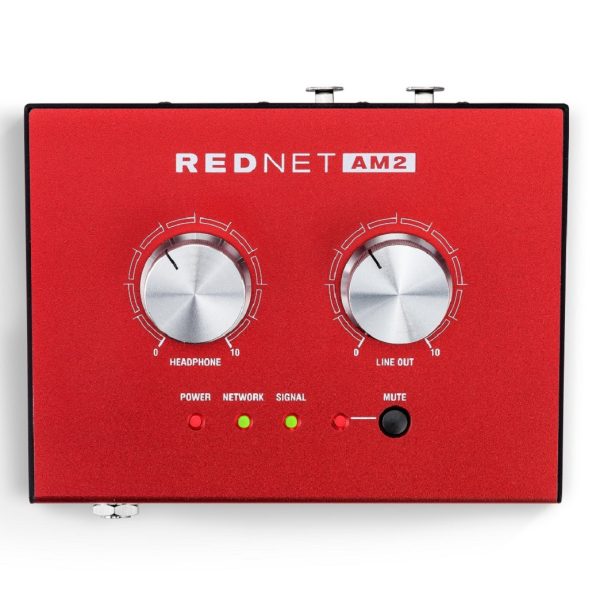 Amplificador Focusrite RedNet AM2 Audifonos Dante