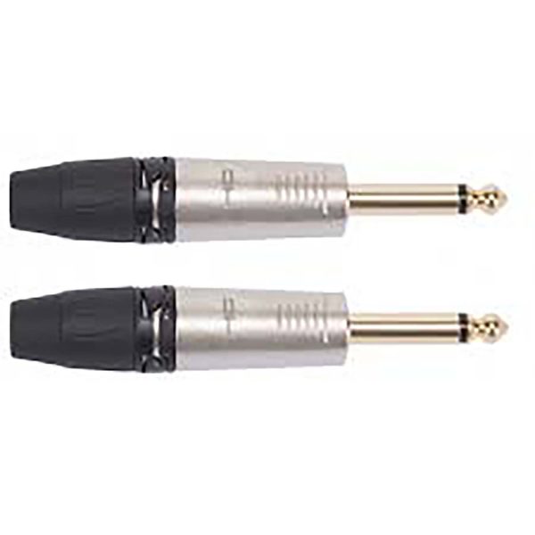 Proel DHJ63MNK2 Conector DH 6.3 mono par Plateado
