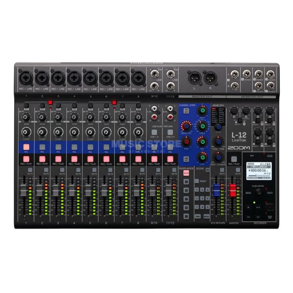 Zoom LIVETRACK L-12 Mezclador Grabadora Interfaz USB Audio