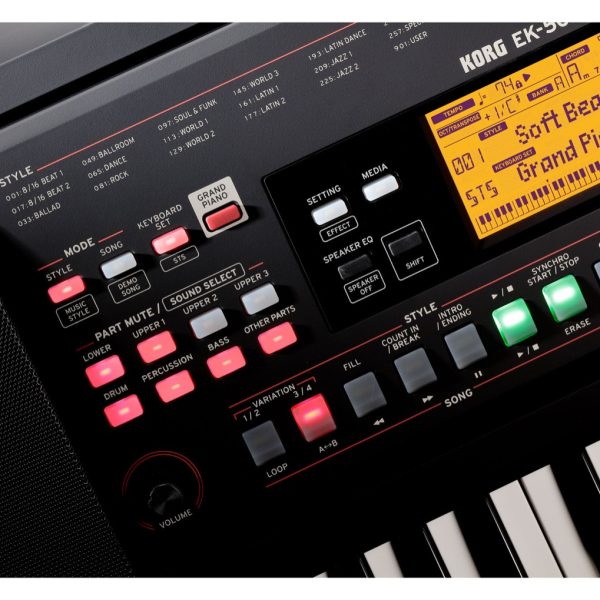 Korg EK-50 Piano Teclado sensible USB 61Teclas