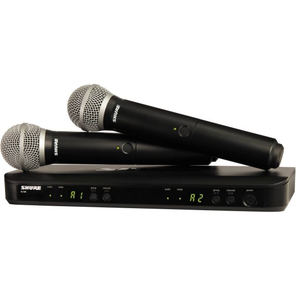 Shure BLX288/PG58-J10 Micrófono Inalámbricos dos de mano