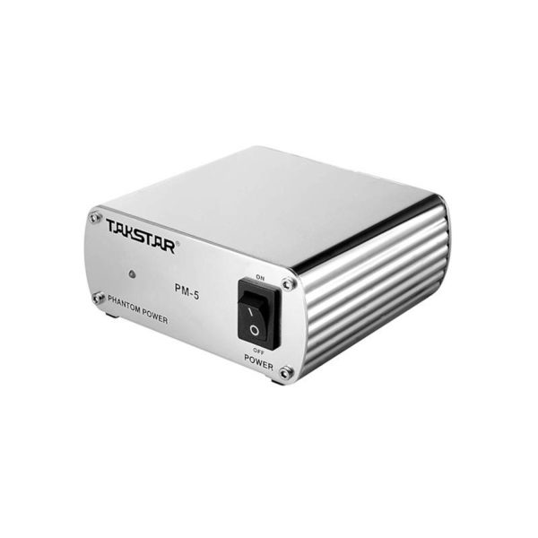 Takstar PM-5 Fuente alimentación phanton power 48V XLR