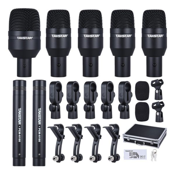 Takstar DMS - D7 Micrófono Bateria 7 unidades /soportes