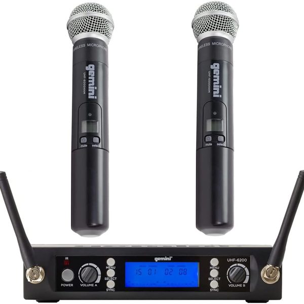Gemini UHF-6200M-R2 Micrófonos Doble de mano Inalámbrico