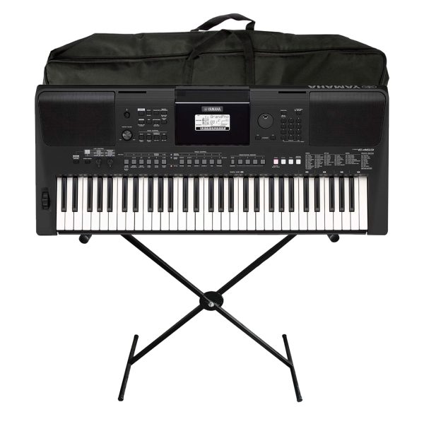 Combo Yamaha PSR E463 Teclado organeta base Estuche Clases