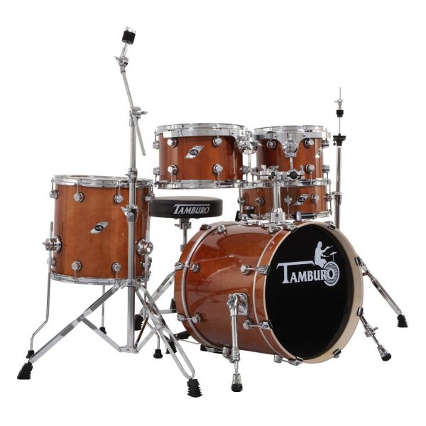 Tamburo TB FORMULA18LBR Bateria Bombo 18 pg 5 piezas Cafe