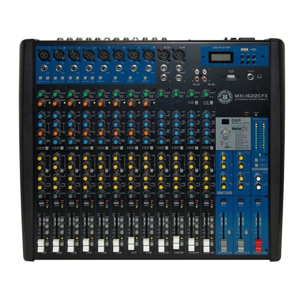 Mezclador Topp Pro MXI.1622CFX 16IN MP3