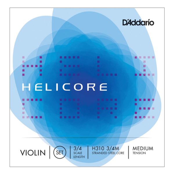 D'Addario H310 MED Encordado Helicore Violin 3/4