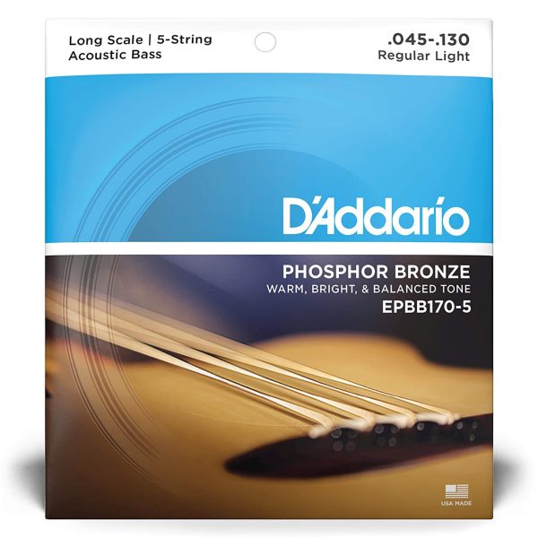 D'Addario EPBB170-5 Encordado Bajo Acustico 45-1305C