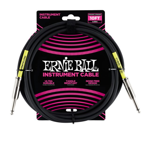 Ernie Ball PO6048 Cable Negro 10Ft