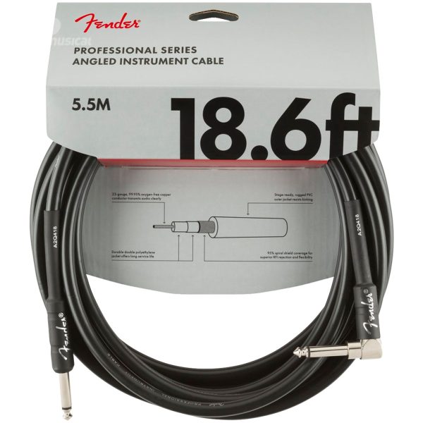 Fender 990820019 Cable Prof 18.6Ft Angled 5.5Metros
