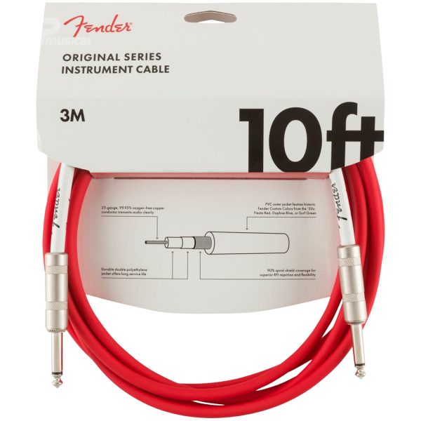 Cable Fender 990510010 Frd Rojo 3Metros