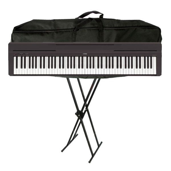 Combo Yamaha P45 Teclado base estuche adaptador