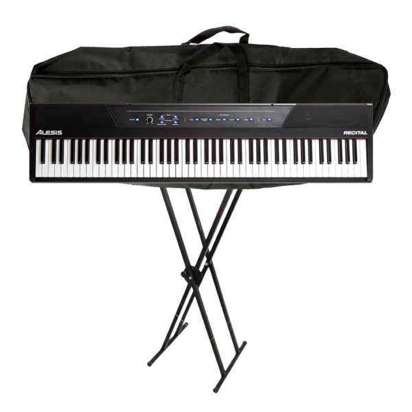 Combo Alesis RECITAL XUS Teclado base estuche