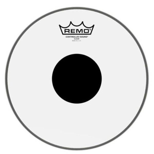 Remo PUNTO NEGRO Parche Bateria Transparente 12Pg