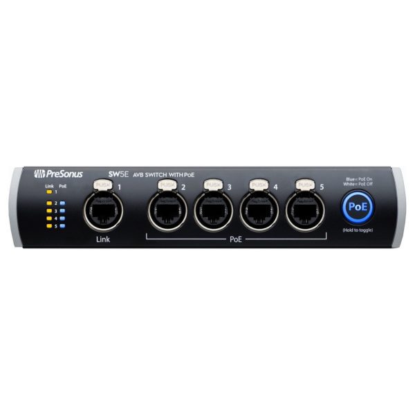 Presonus SW5E Switch Avb 5 Puertos Con Poe